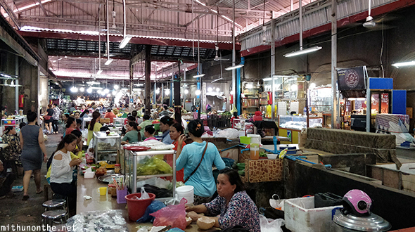 Inside Siem Reap local market Cambodia