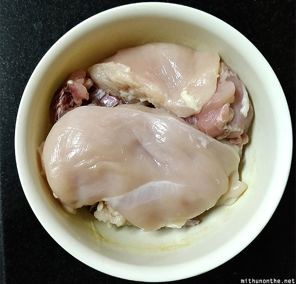 Chicken breast meat for shawarma