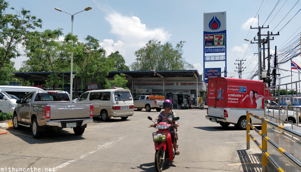 Highway petrol station Thailand
