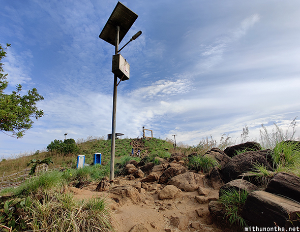 Solar light post hilltop Kannur
