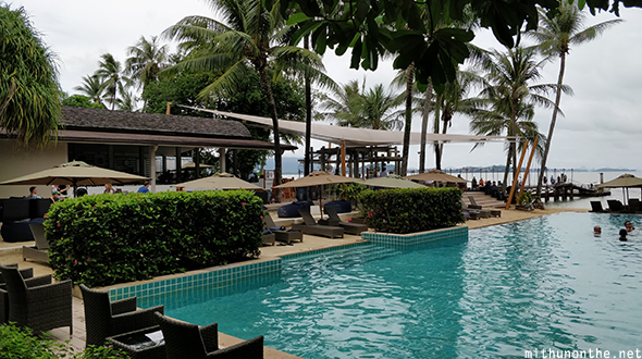 Village resort pool Coconut island