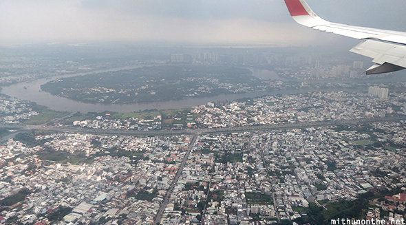 Aerial view Ho Chi Minh City