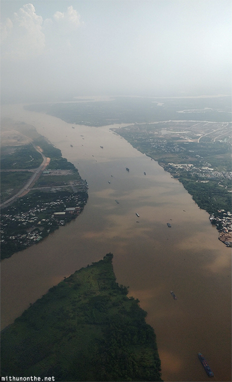 Brown river HCMC Vietnam