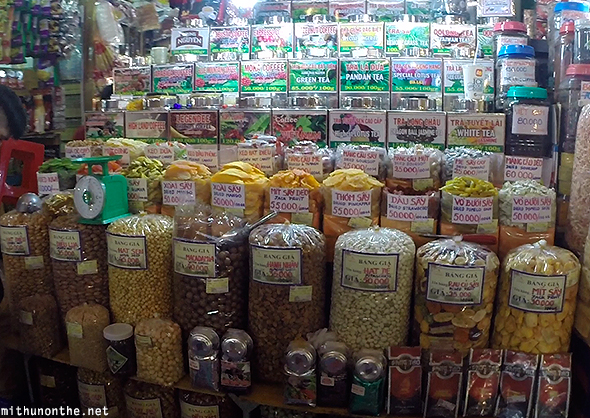 Dried fruits nuts spices Ben Thanh market