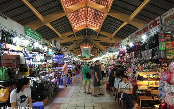 Inside Ben Thanh market Ho Chi Minh City