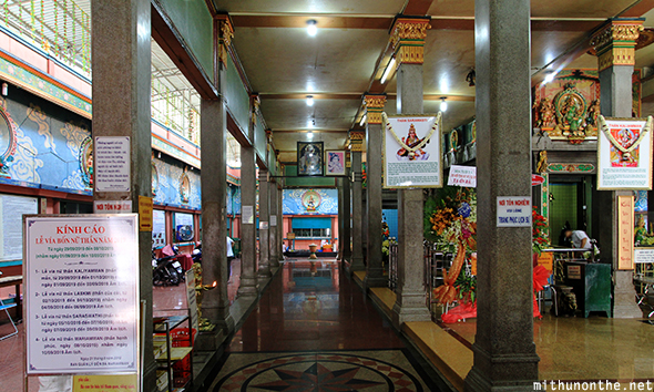 Mariamman temple pillars Ho Chi Minh