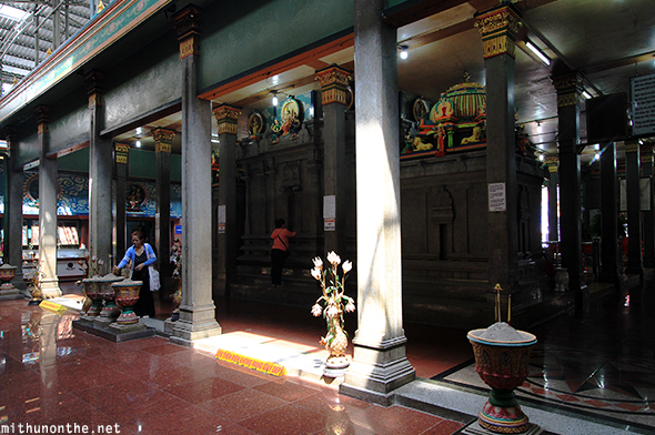 Sides Mariamman temple pillars Saigon