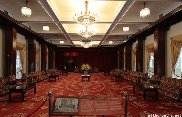 Conference hall independence palace Vietnam