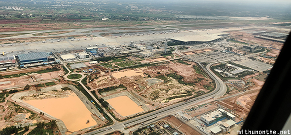 Bangalore airport aerial view