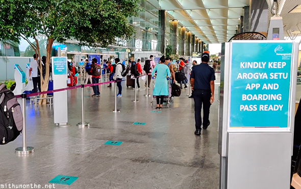 Entering Bangalore airport Covid19 procedure