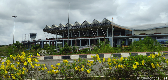 Kannur airport terminal monsoon
