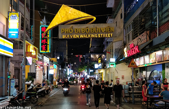 Bui Vien walking street Saigon