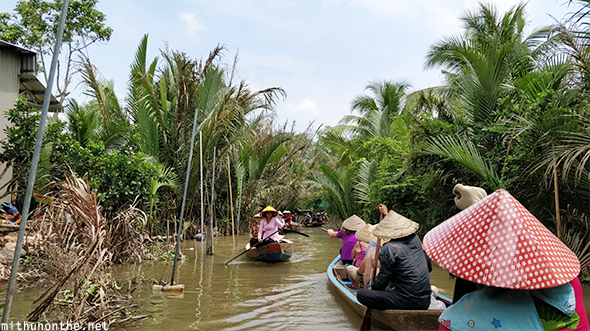 Row boat Mekong Delta tour