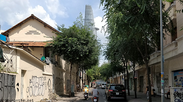 Ho Chi Minh city graffiti road