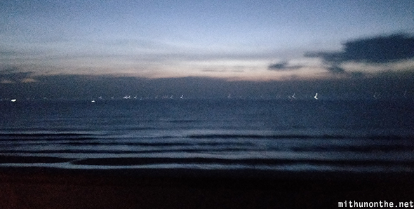 Dawn sea Mui Ne Vietnam