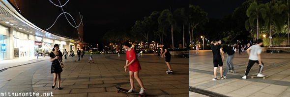Skateboarding crescent mall Vietnam
