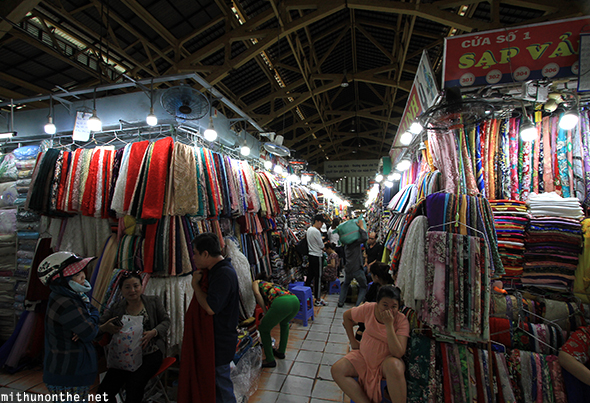 Tan Dinh market clothes shops Ho Chi Minh city