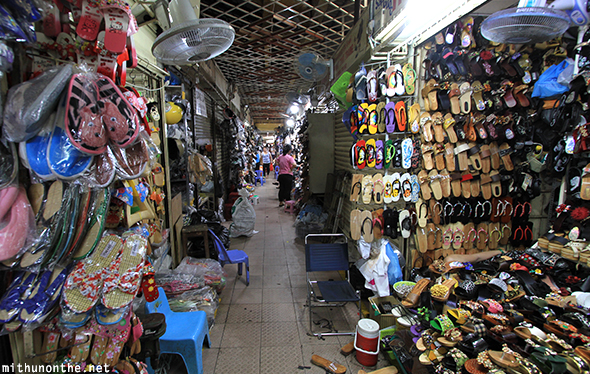Tan Dinh market footwear shops Ho Chi Minh city