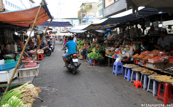 Tan Dinh market vegetables Vietnam