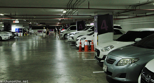 Esplanade car parking fourth floor Bangkok