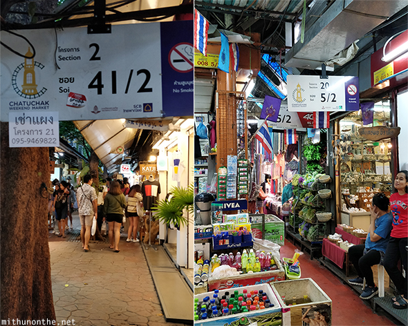 Jatujak market stores Bangkok