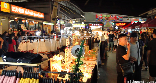 Stalls Rodfai 2 train market Bangkok