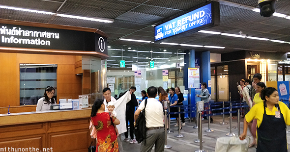 VAT refund cash Don Mueang airport