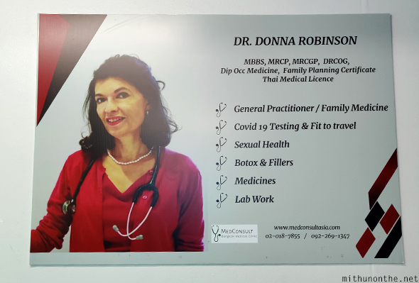 Dr. Donna Robinson Medconsult clinic Bangkok