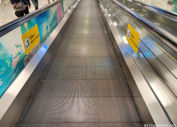 Which also means traversing the many, many travelators Suvarnabhoomi airport has! 