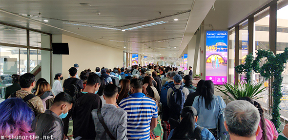 Arriving Manila airport ePass queue