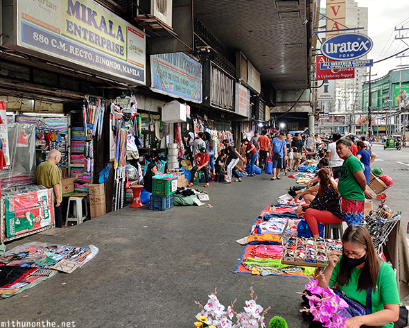 Recto footpath sellers Manila Philippines