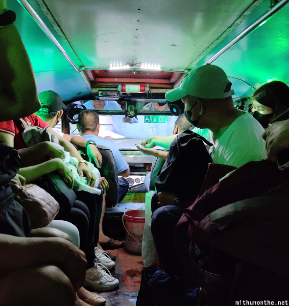 Inside jeepney Manila Philippines