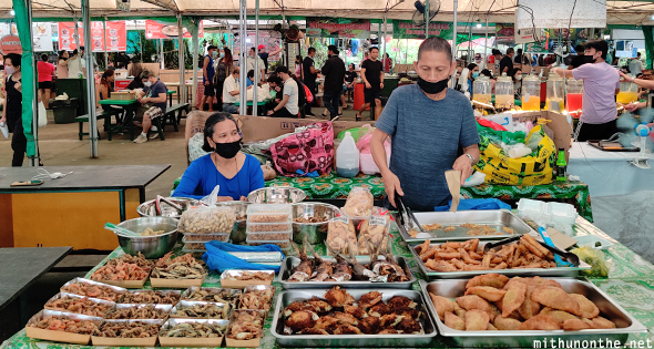 Sidcor Sunday market fresh food stalls
