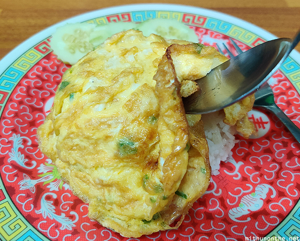 Crab omelette rice Bangkok Thailand