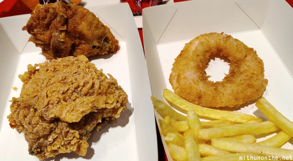 KFC Bangkok meal Thailand