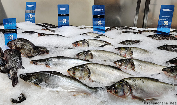 Fish prices Big C supermarket Bangkok