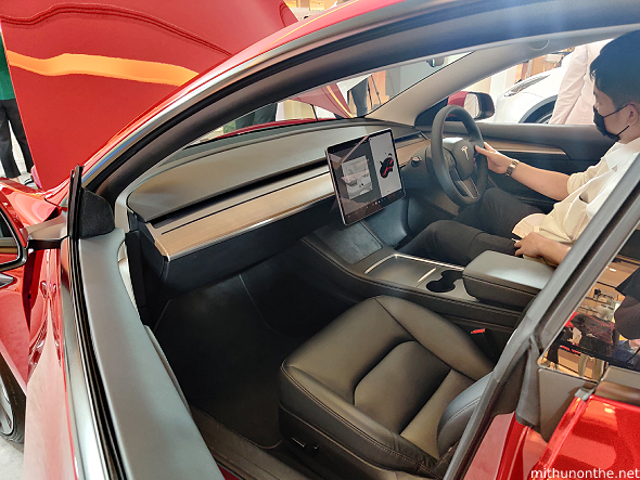 Tesla Model 3 interiors Bangkok