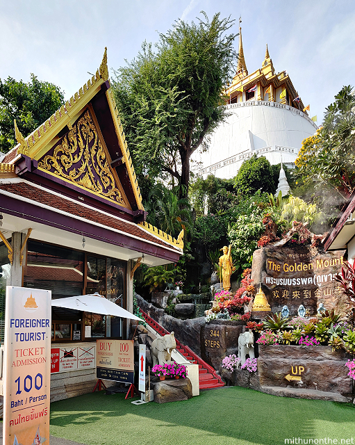 Wat Saket ticket counter Bangkok