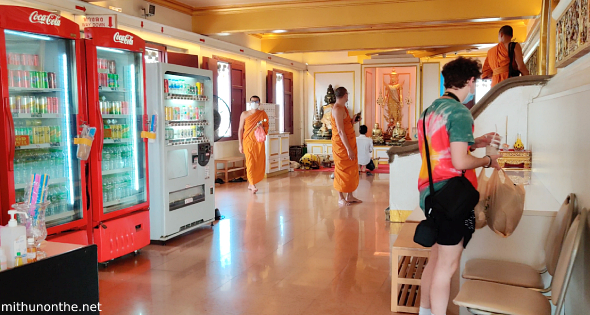 Drinks vending machines Wat Saket Thailand