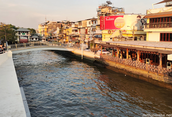 Canal Bangkok sunset light