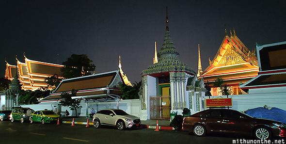 Outside Wat Pho complex Bangkok