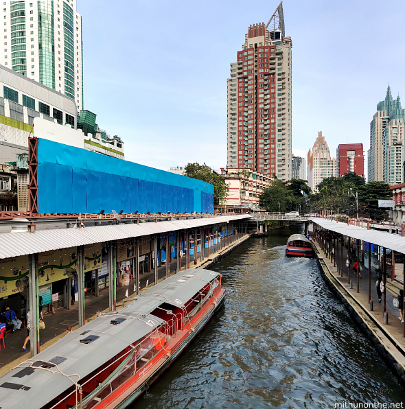 Pratunam Pier Canal taxi Bangkok