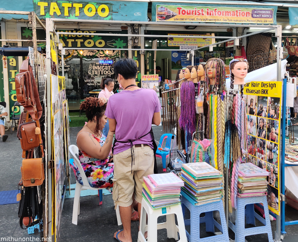 Tattoo henna Khaosan road Thailand