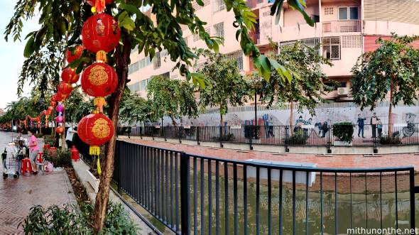 Bangkok Ong Ang canal panorama