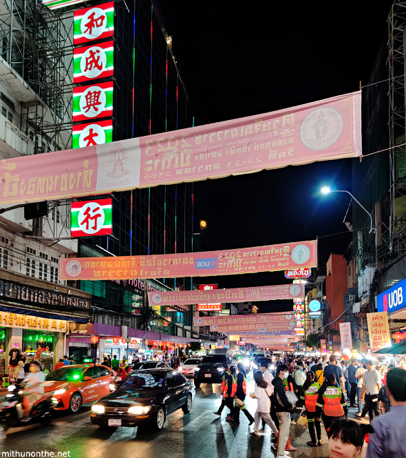 Chinatown Bangkok banners Thailand