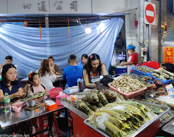 Seafood street food Yaowarat road Bangkok