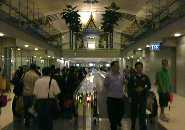 Arriving at Suvarnabhumi Airport, Bangkok