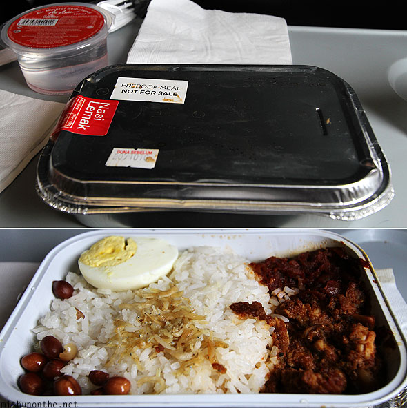 Nasi Lemak AirAsia in-flight meal