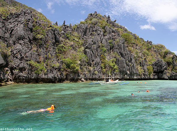 El Nido snorkeling Miniloc island Palawan Philippines