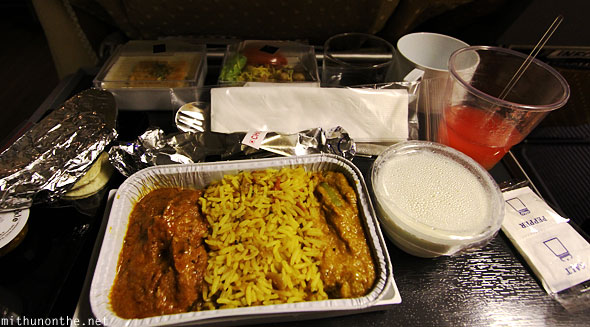Non-veg meal Singapore airlines bangalore flight